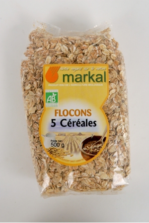 Flocons 5 céréales toastés Bio