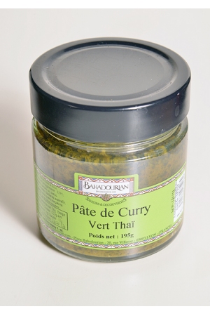 Pâte de Curry Vert Thaï: Bahadourian, Pâte de Curry Vert Thaï Pot 195g,  Epices