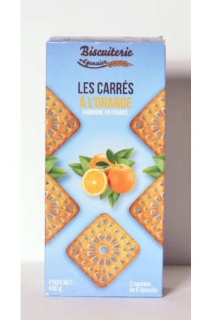 Biscuit les Carrés à l'Orange